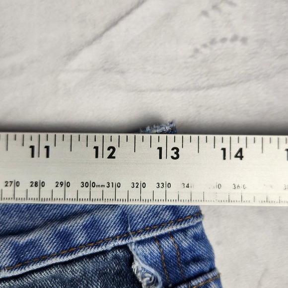 Cali 1850 Jeans Womens Size 3/26 High Rise Dark Two Toned Blue Denim Pants - Picture 7 of 9